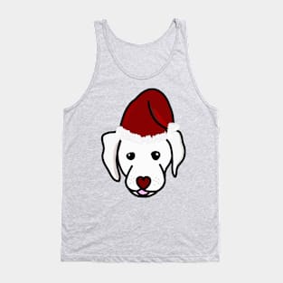 Puppy in christmas bonnet Tank Top